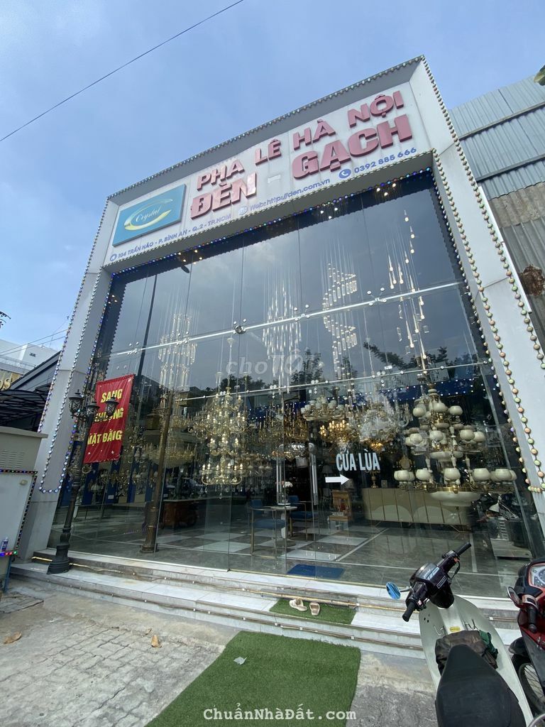 Cho thuê MBKD 7,5x20m mặt tiền Trần Não quận 2. Giá 70 tr/th