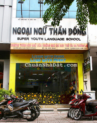 Cho thuê nhà mặt tiền Trần Não, P. An Khánh, Quận 2. CN 90m2 nhà Hầm Trệt 3 lầu. Giá 78 tr/th TL