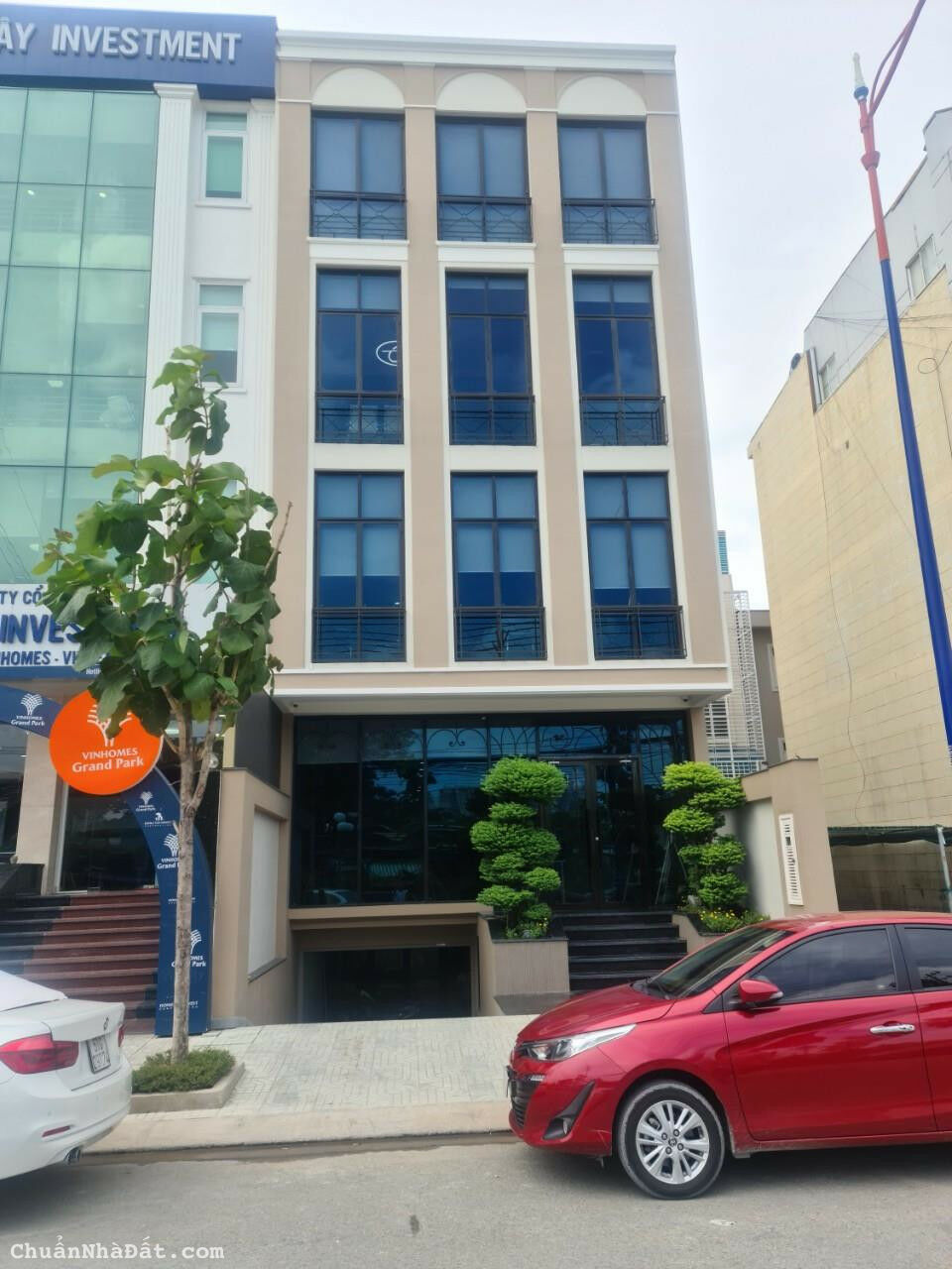 Cho thuê văn phòng 500m2, hầm 5 tầng khu An Phú An Khánh, Quận 2. Giá 100 tr/th