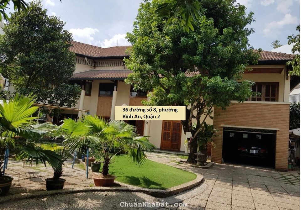 Bể cọc bán lại biệt thự sân vườn 950m2 số 36 đường số 8 P.Bình An Q.2 - 85 triệu/m2 - 0911 932 880