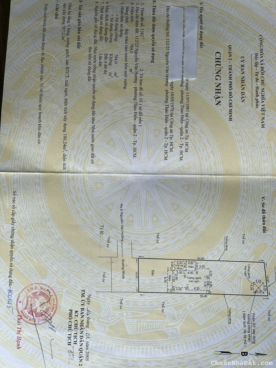 Chính chủ bán Biệt Thự Compoud Kim Sơn 112/23 Nguyễn Văn Hưởng Q.2 - 784m2 - 95 tỷ 0911 932 880