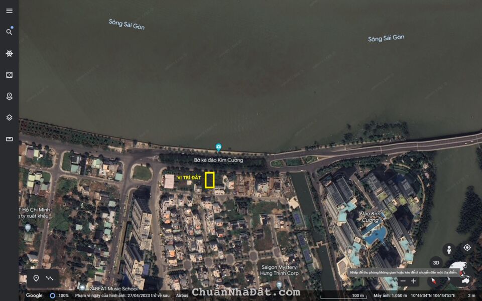 Bán đất mặt tiền sông Saigon Mystery cạnh Đảo Kim Cương Q.2 - 10x24m - 280 triệu/m2 - 0911 932 880