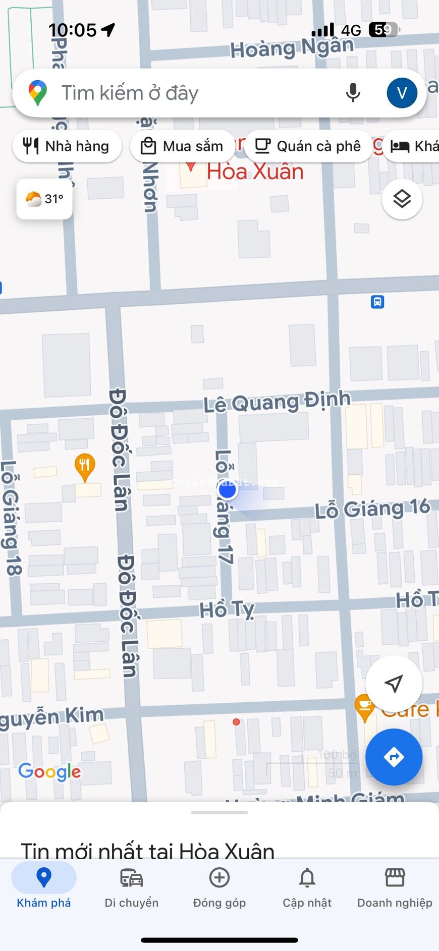 Bán đất đường Lỗ Giáng 17 hướng Đông gần xe máy Tiến Thu Hoà Xuân