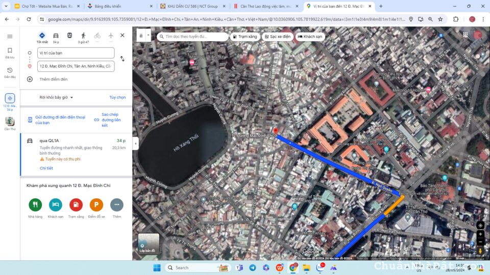 Bán nhà 3 tầng đang kinh doanh Homestay đường Mạc Đĩnh Chi, An Cư, Ninh Kiều, Tp Cần Thơ