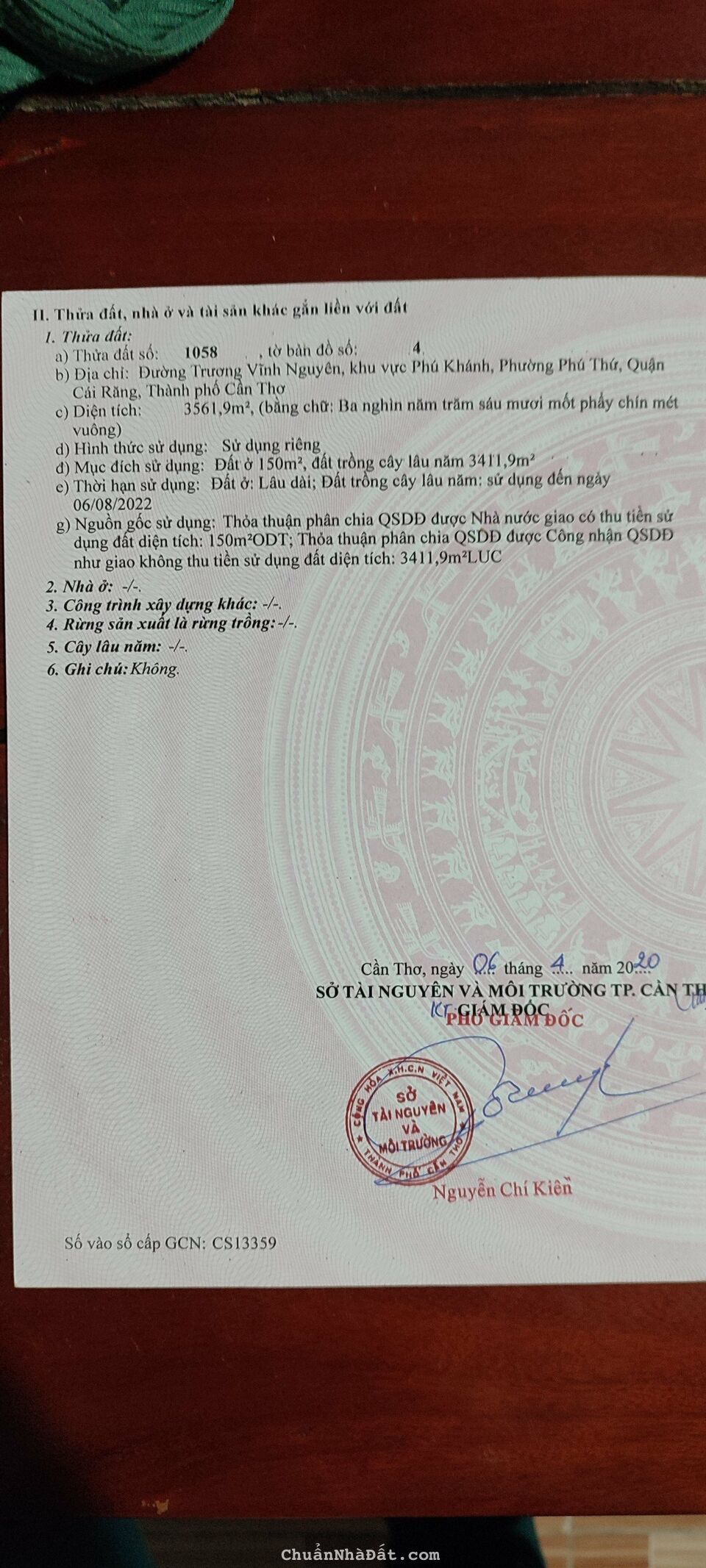 6 triệu/m2: Đất mặt tiền đường Trương Vĩnh Nguyên, Phú Thứ, Cái Răng, Tp Cần Thơ 6 triệu/m2: Đất mặt tiền đường Trương Vĩnh Nguyên, Phú Thứ, Cái Răng, Tp Cần Thơ