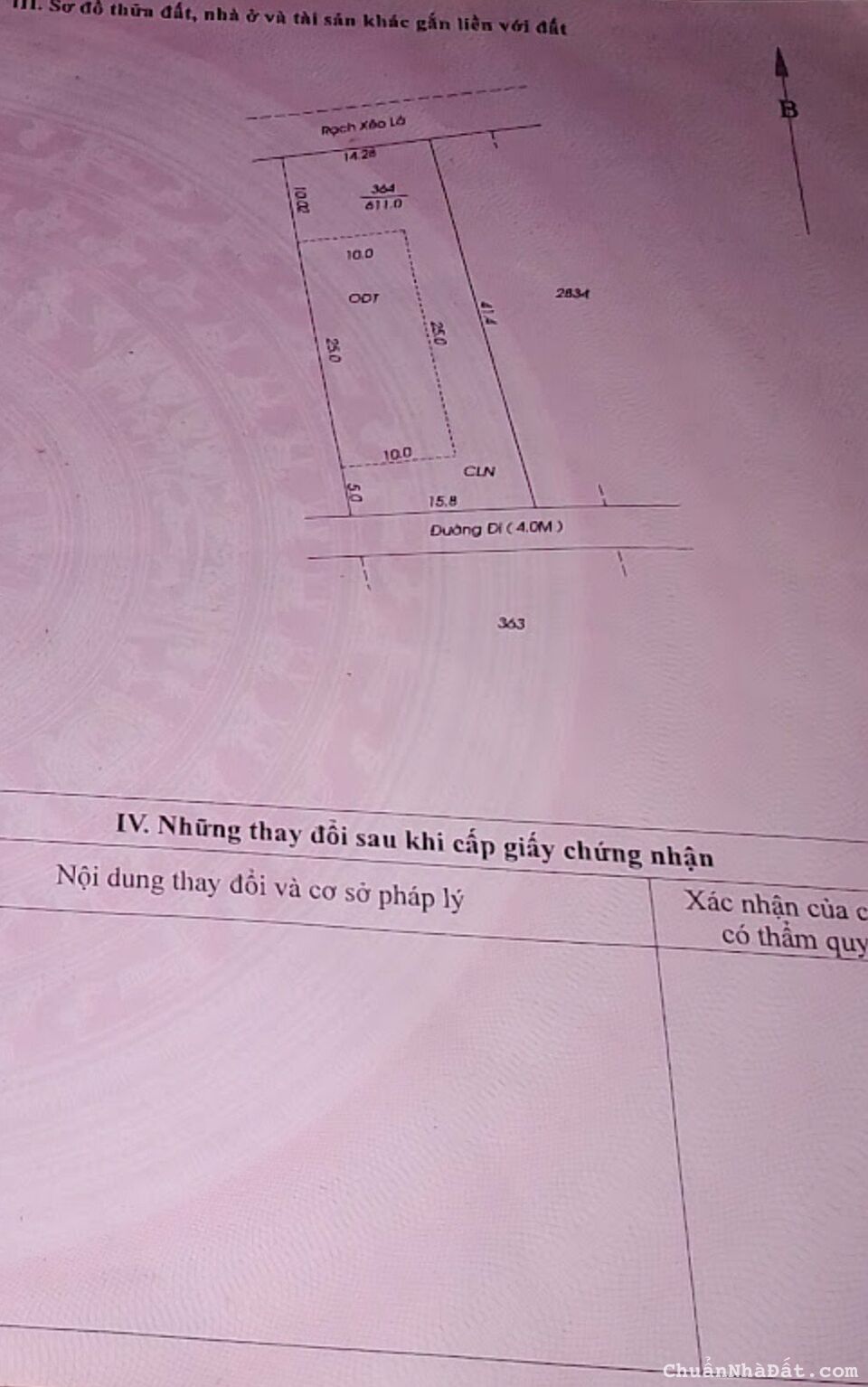 3 TỶ 240 TRIỆU: 611m2 đất tại Xẻo Lá, Phú Thứ, Cái Răng, TP Cần Thơ
