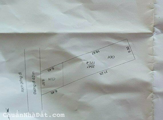 780 TRIỆU: 171m2 đất tại Dòng Ổi, Phú Thứ, Cái Răng, TP Cần Thơ
