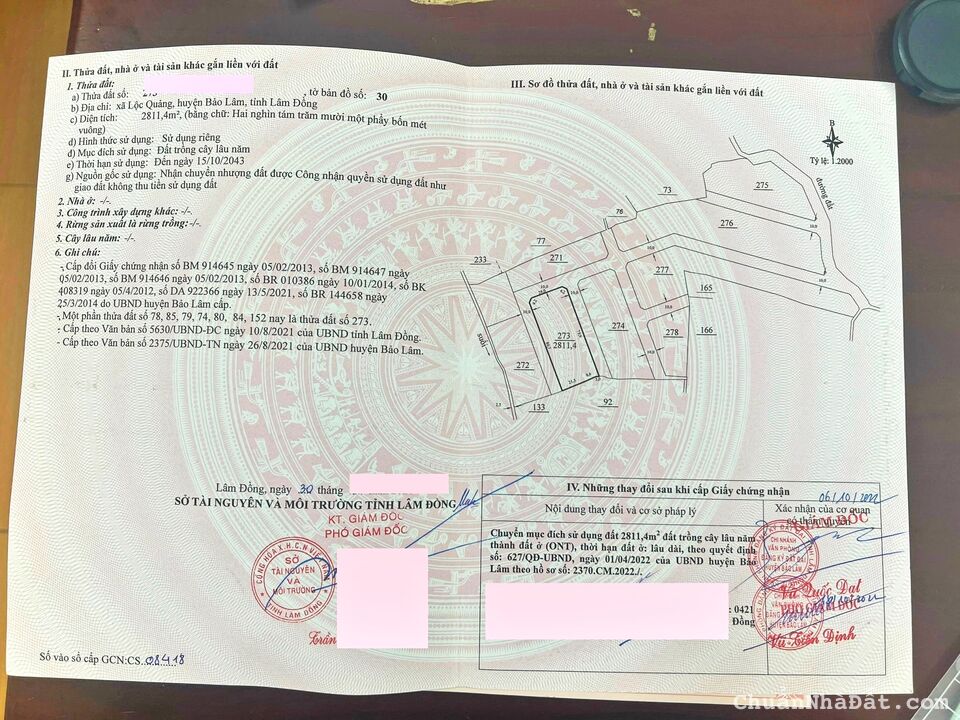 Bán đất tại Lộc Quảng, Lâm Đồng, cách đường lên xuống cao tốc Tân Phú - Bảo Lộc - Liên Khương 3 km