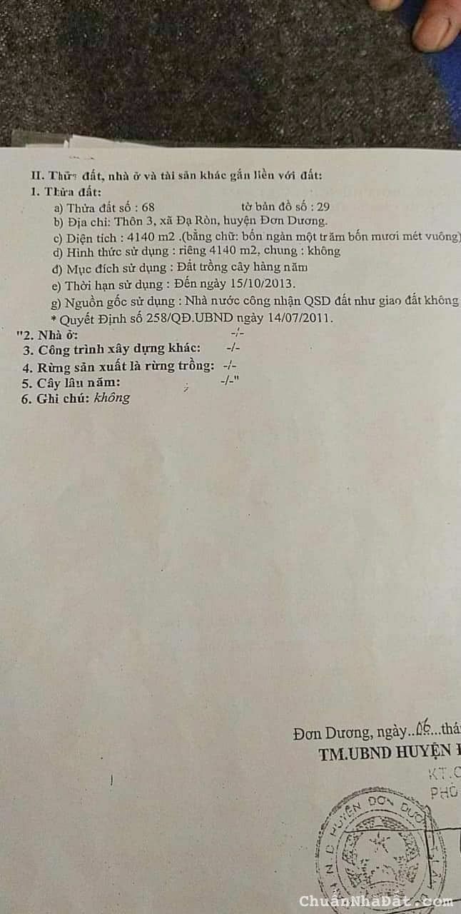 Bán đất tại Đạ Ròn, Đà Lạt, ngay mặt tiền đường lộ 8m, giá mềm cho nhà đầu tư Bán đất tại Đạ Ròn, Đà Lạt, ngay mặt tiền đường lộ 8m, giá mềm cho nhà đầu tư