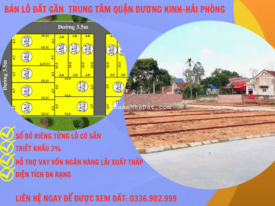 Bán lô đất gần chợ trung tâm phường hoà nghĩa-quận dương kinh-hải phòng Bán lô đất gần chợ trung tâm phường hoà nghĩa-quận dương kinh-hải phòng