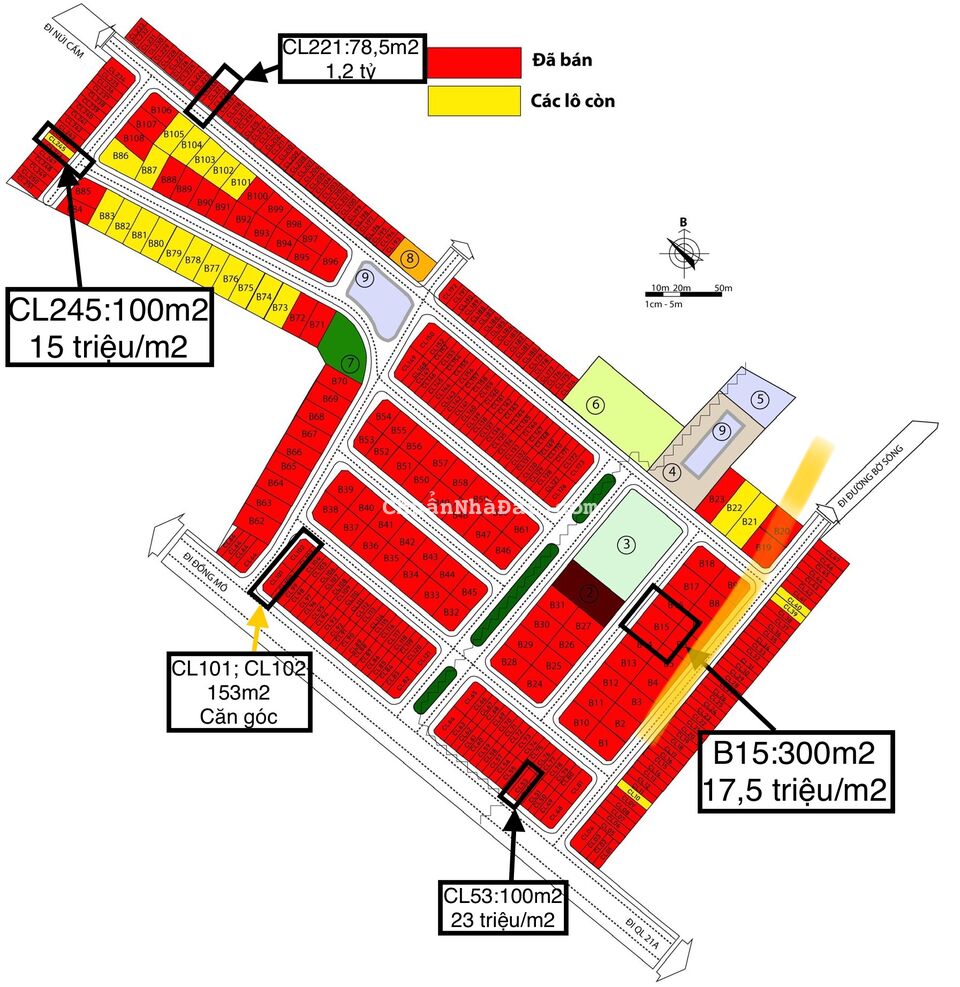 Hàng ngoại giao lô góc 153m2 dự án đất nền Khu đô thị Thiên Mã gần các trường Đại học chỉ hơn 3 tỷ 