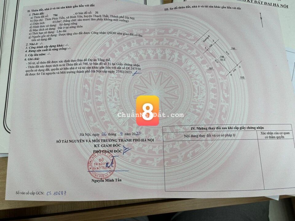 Hơn 1 tỷ có ngay lô đất Hoà Lạc 65m2 gần 6 trường Đại Học và Khu Công Nghệ Cao sẵn sổ đỏ Hà Nội