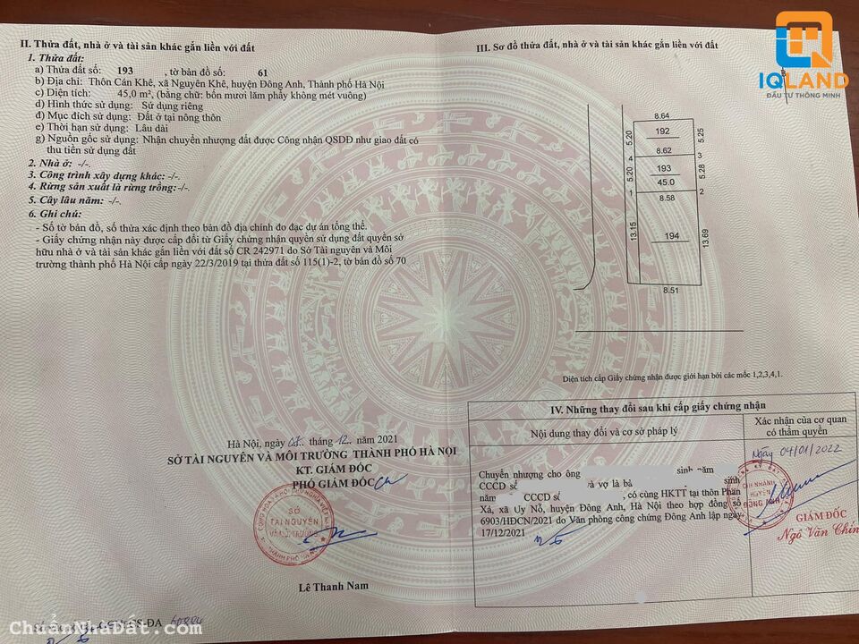 Chính chủ gửi bán 3 mảnh liền kề tại Cán khê,Nguyên Khê,Đông anh,Hn -Diện tích : 45m2 và 123m2 Chính chủ gửi bán 3 mảnh liền kề tại Cán khê,Nguyên Khê,Đông anh,Hn -Diện tích : 45m2 và 123m2