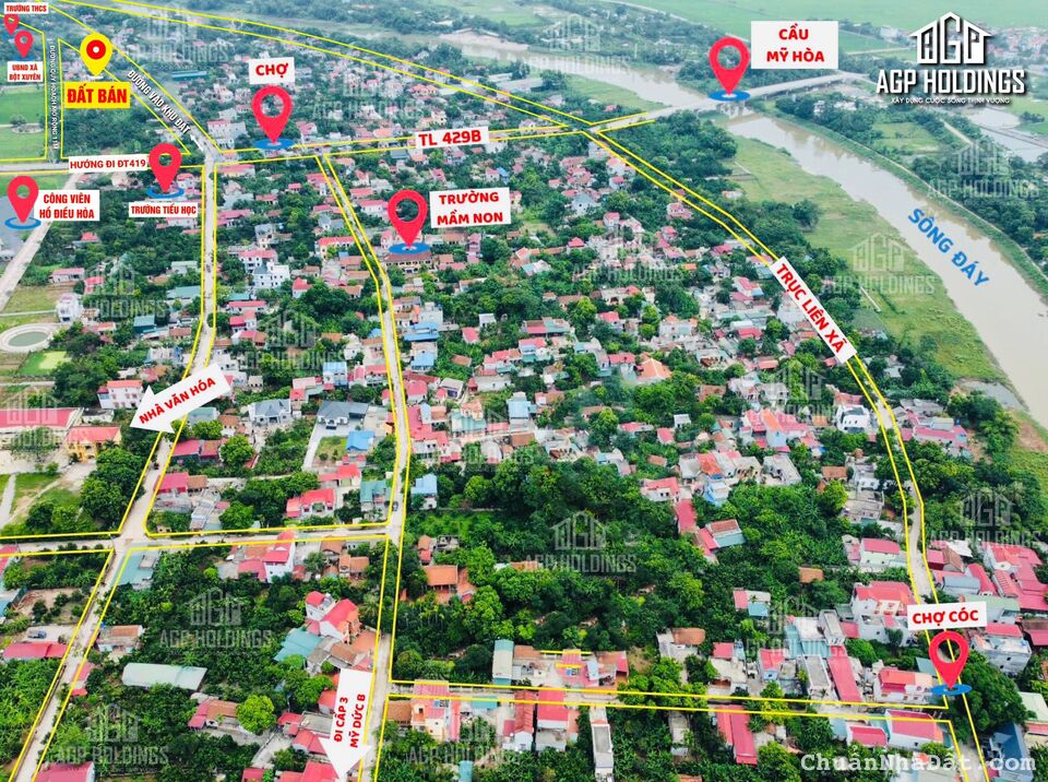 Bán đất Bột Xuyên, Mỹ Đức. DT 60m2, 540 triệu. Cách Hà Đông 20km. LH 0903222591