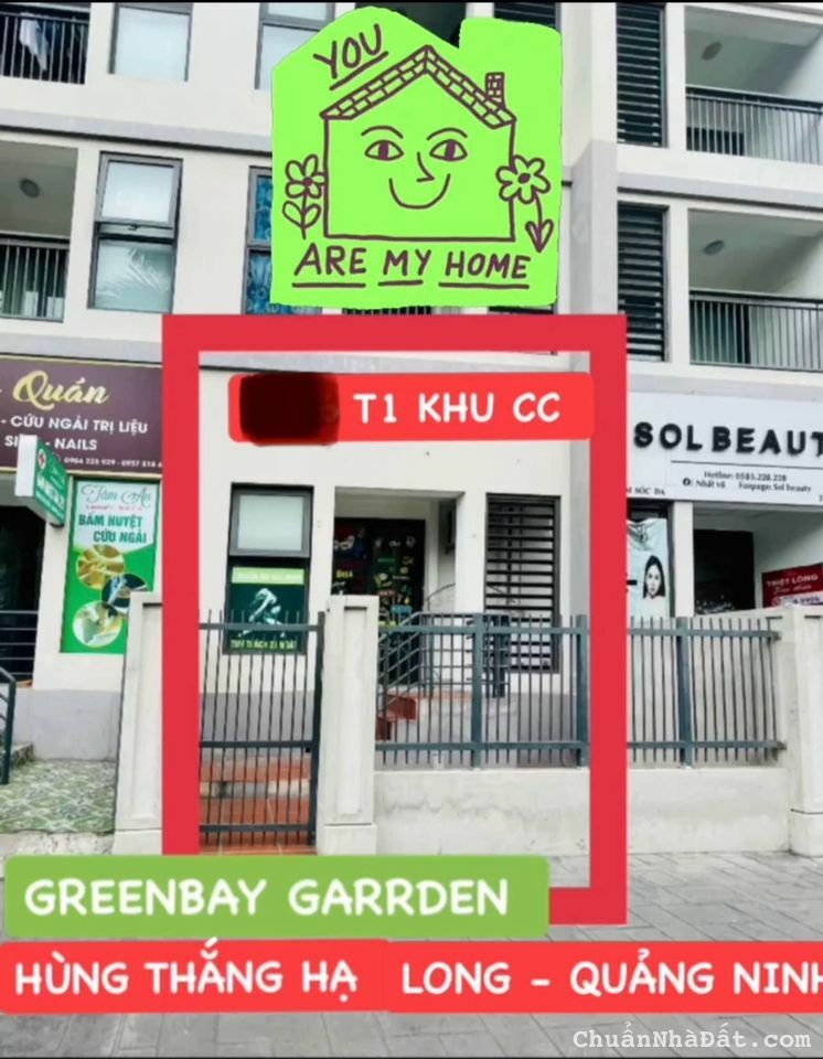 Chính chủ cần bán căn Shop Khối đế Tầng 1 toà chung cư greenbay garden 30 tầng, Hùng Thắng, Hạ Long