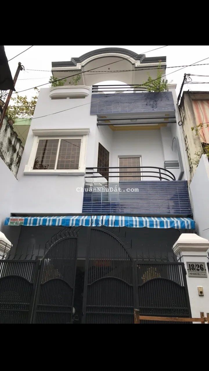 Chỉ cần hơn 2 tỷ là đã có ngay nhà hxh 1 xẹt tại Trần Quang Diệu, P.14, Q.3 thông ra Lê Văn Sỹ