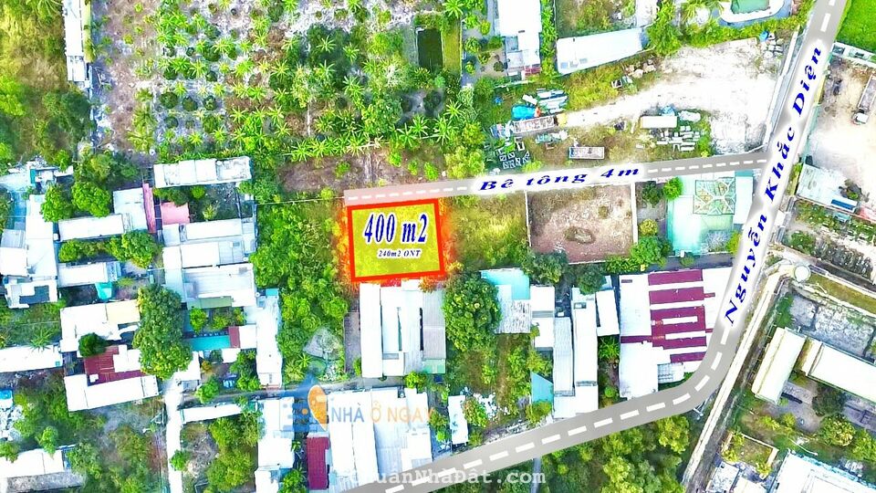 BÁN LÔ THÔN PHƯỚC TRUNG 2, XÃ PHƯỚC ĐỒNG, NHA TRANG, DT 400M2 GIÁ 3,9 TỶ