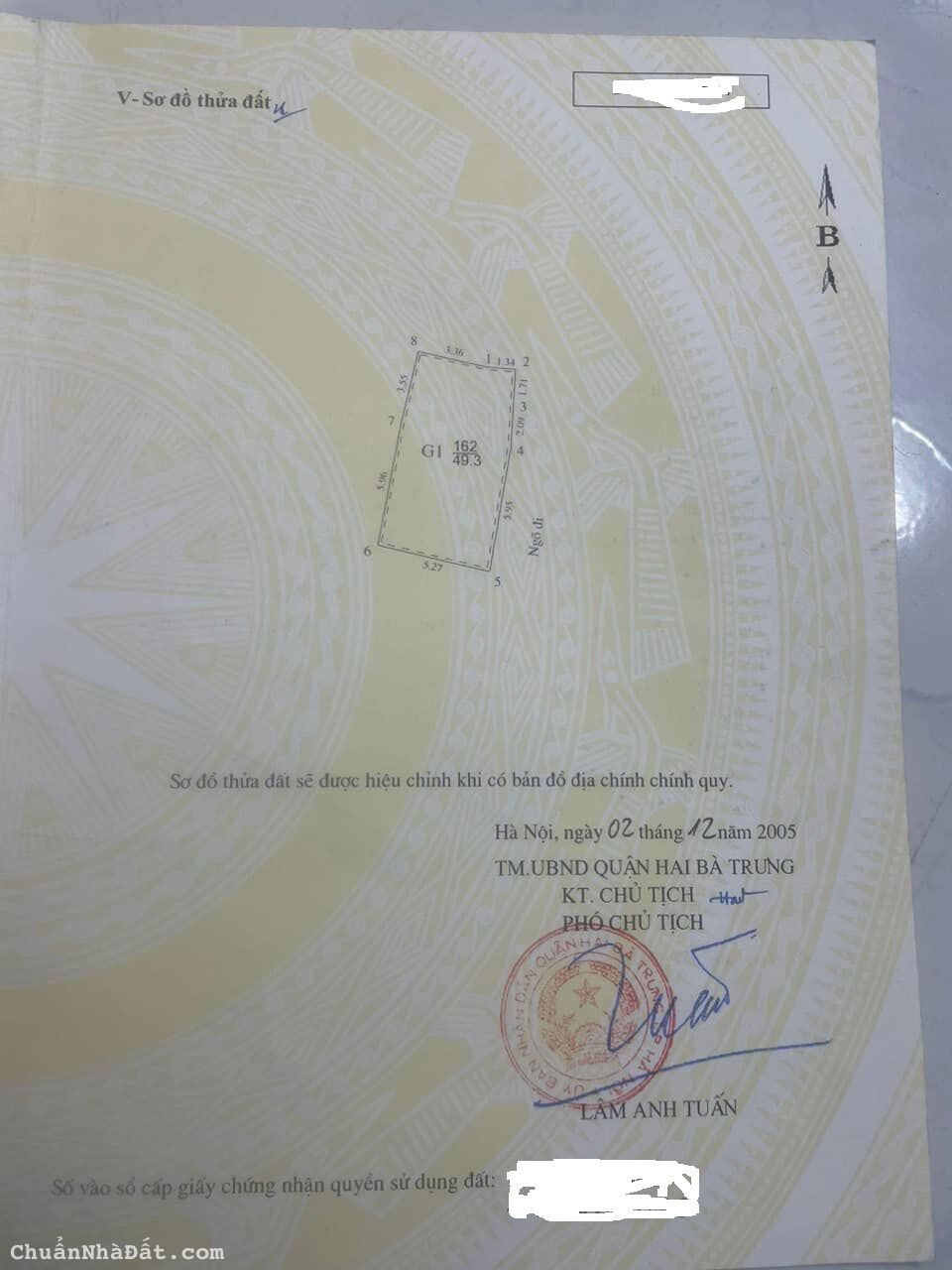 Bán nhà phố Bạch mai, ngõ to thoáng, 50m2, MT 4.7, giá 5 tỷ 8 Bán nhà phố Bạch mai, ngõ to thoáng, 50m2, MT 4.7, giá 5 tỷ 8