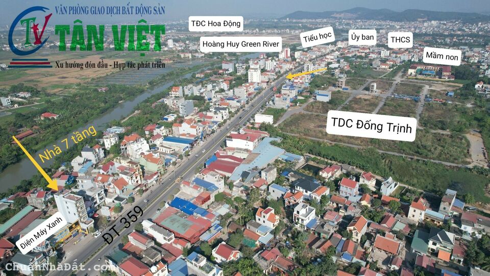 🆘Nhà 7 tầng, mặt đường 359, cạnh trung tâm hành chính, ngay cầu Bính, Tân Dương, Thủy Nguyên, Hải 
