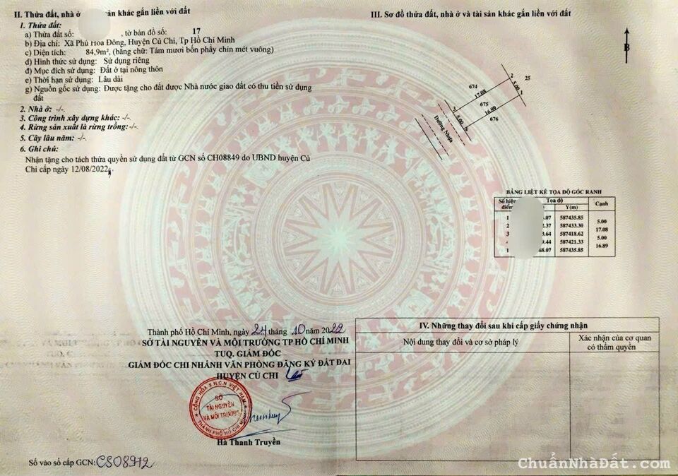 Mua 1 giảm 200tr đất nền 85m thổ  SHR gần KDC Phú Hòa Đông, Củ Chi