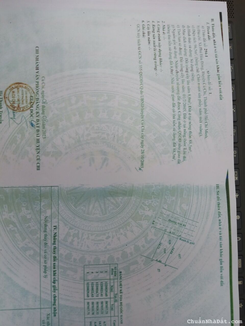 Ngộp nặng bán đất nền 96m thổ SHR ở Tỉnh lộ 15, Phú  Hòa Đông ,Củ Chi