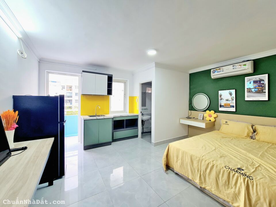 HT Căn hộ 35m2_Ban công_ cửa sổ_ gần Chợ Tân Định, cầu Công Lý..