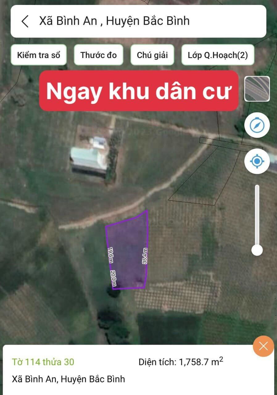 Hơn 1 sào thuộc Xã Bình An - Mặt tiền đường sỏi - Ôtô tận nơi