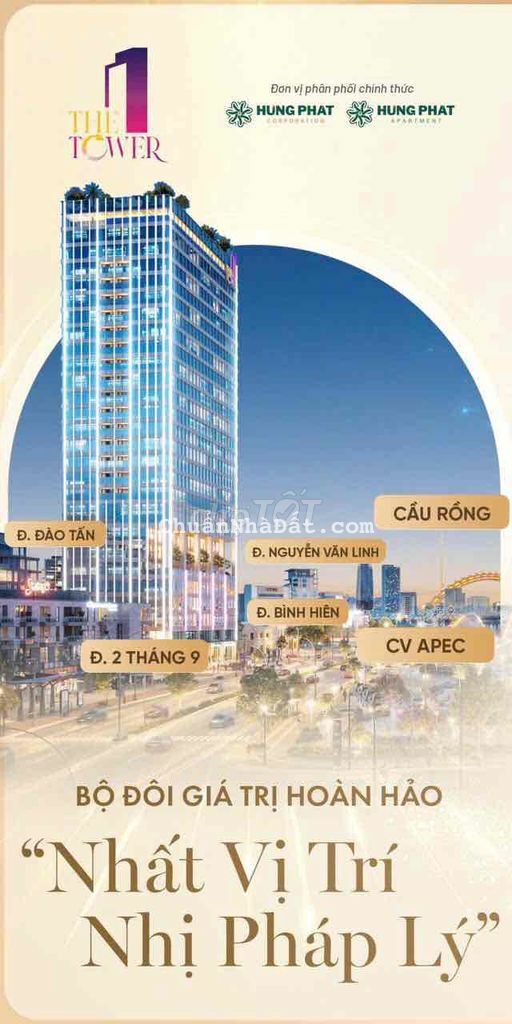 THE ONE TOWER ĐÀ NẴNG BẢO CHỨNG SINH LỜI NHẤT VỊ TRÍ NHỊ PHÁP LÝ