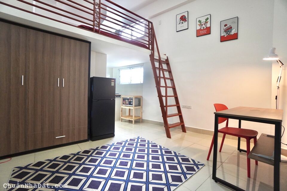 Căn hộ dịch vụ cao cấp có ban công cho  thuê