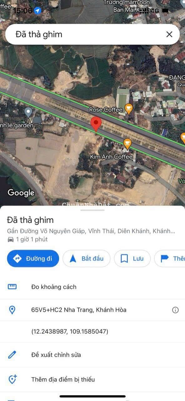 Bán lô đất full thổ TDC Vĩnh Hiệp mặt tiền đường Võ Nguyên Giáp cạnh vòng xoay Bán lô đất full thổ TDC Vĩnh Hiệp mặt tiền đường Võ Nguyên Giáp cạnh vòng xoay