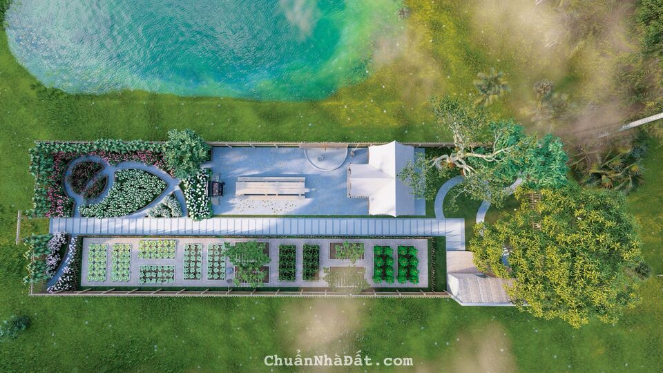 Bán nhà vườn nghỉ dưỡng - 500tr có luôn nhà và vườn