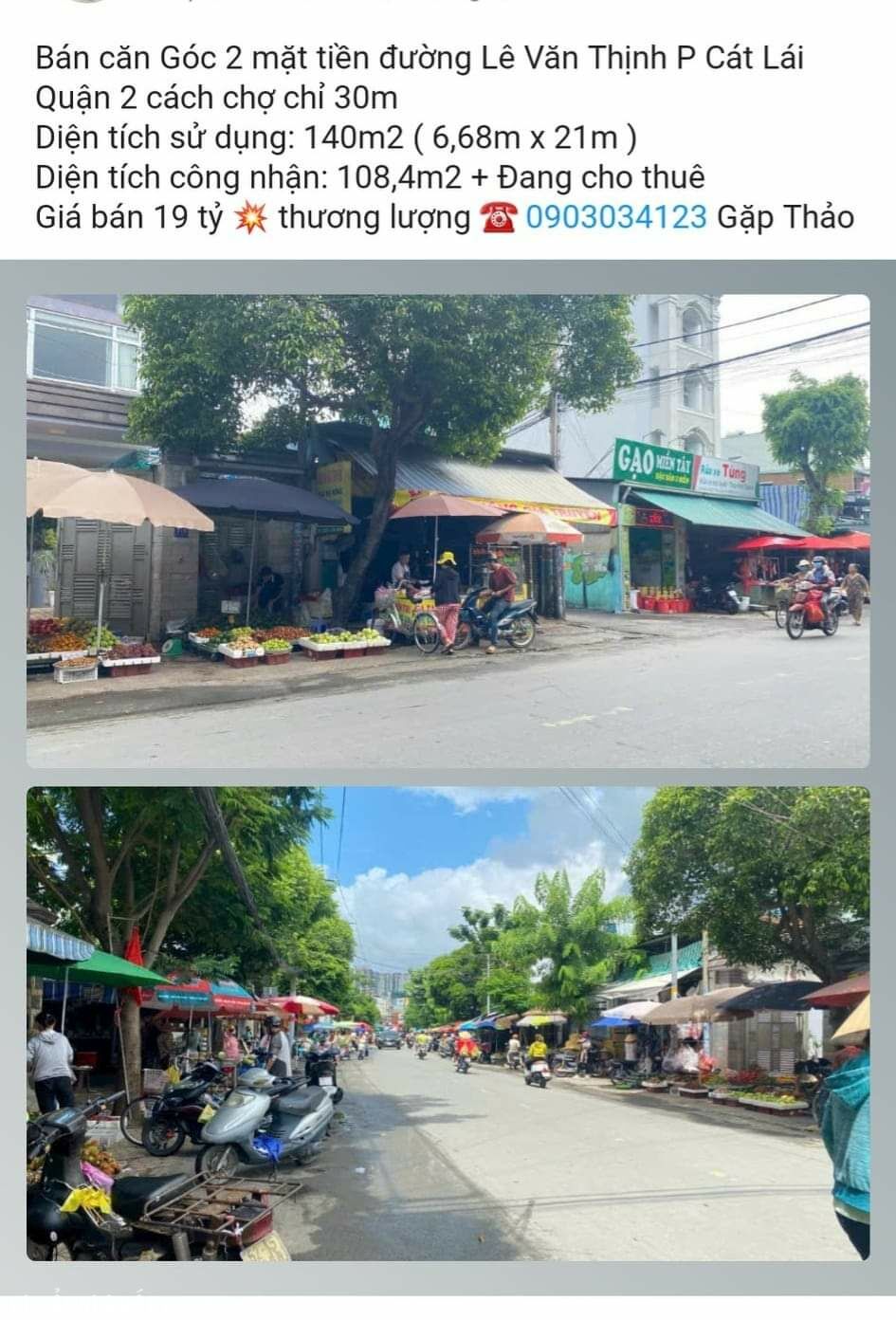 Chủ gửi Bán đất mặt tiền đường Lê Văn Thịnh Cát Lái Quận 2 ngay Chợ Cây Xoài Căn Góc ngang 6.68m Chủ gửi Bán đất mặt tiền đường Lê Văn Thịnh Cát Lái Quận 2 ngay Chợ Cây Xoài Căn Góc ngang 6.68m