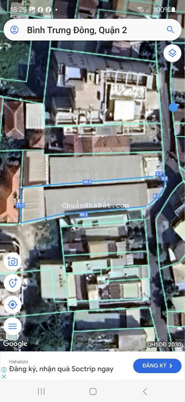 Bán dãy trọ mặt tiền đường ô tô phường Bình Trưng Đông Quận 2  DT: 883m2 - DTSD: 799m2.(19m x 39m).