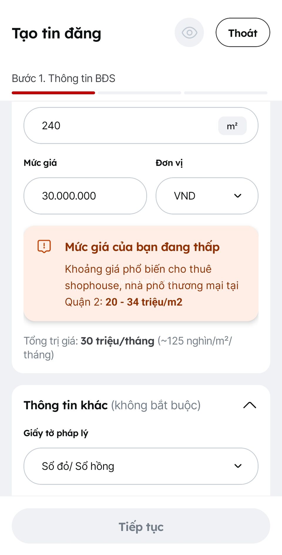 Cho thuê mặt bằng kinh doanh Đường Hồ Thị Nhung P.Bình Trưng Đông Quận 2 Dt 12x20m TLcc 0903034123