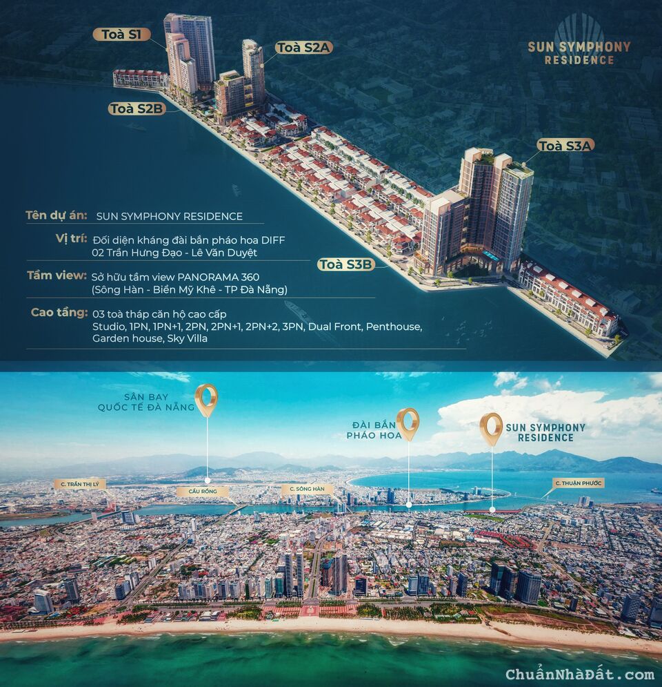 'BẢN HOÀ ÂM' MẶT SÔNG HÀN ĐẦU TIÊN & CUỐI CÙNG Ở ĐÀ NẴNG: Sun Symphony Residence