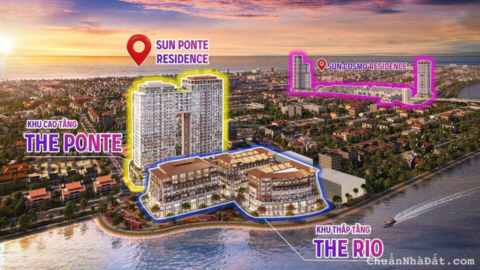 Căn hộ Sun Ponte mặt tiền sông Hàn, view cầu Rồng phun lửa - Sở hữu từ 1,8 tỷ/căn (bao thuế phí)