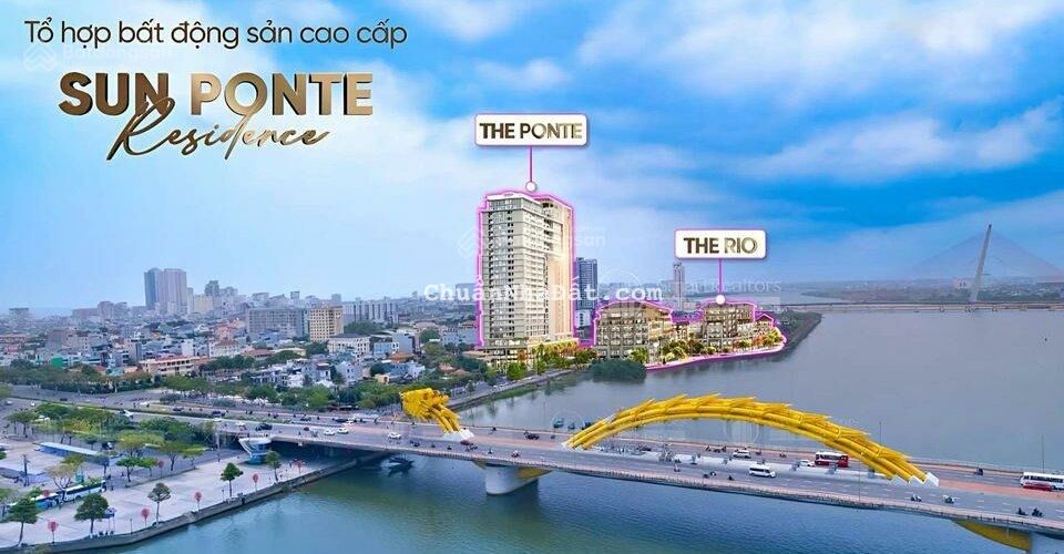 Căn hộ Sun Ponte mặt tiền sông Hàn, view cầu Rồng phun lửa - Sở hữu từ 1,8 tỷ/căn (bao thuế phí)