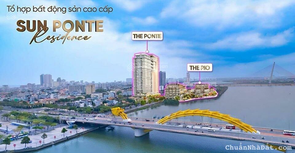 Căn hộ cao cấp view sông Hàn SUN PONTE - cách cầu Rồng ~300m chỉ từ 64tr/m2