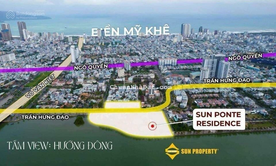 Căn hộ cao cấp view sông Hàn SUN PONTE - cách cầu Rồng ~300m chỉ từ 64tr/m2