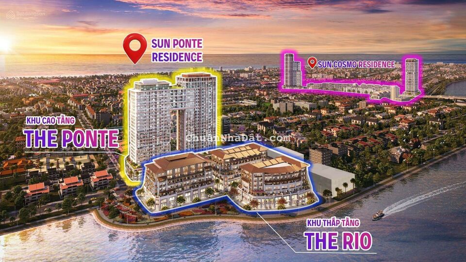 Sun Group ra mắt tòa tháp đôi, 495 căn hộ cao cấp 5 sao view sông hàn, cách cầu Rồng phun lửa 300m