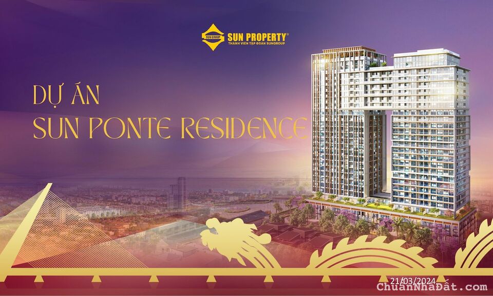 CHÍNH THỨC NHẬN BOOKING CĂN HỘ SUN PONTE RESIDENCE SÔNG HÀN ĐÀ NẴNG CỦA CĐT SUN GROUP