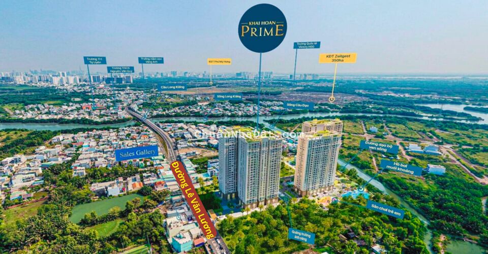 CĂN HỘ KHẢI HOÀN PRIME NHÀ BÈ, GẦN ZEIT RIVER COUNTY, 1PN-2PN-3PN, VAY 70%