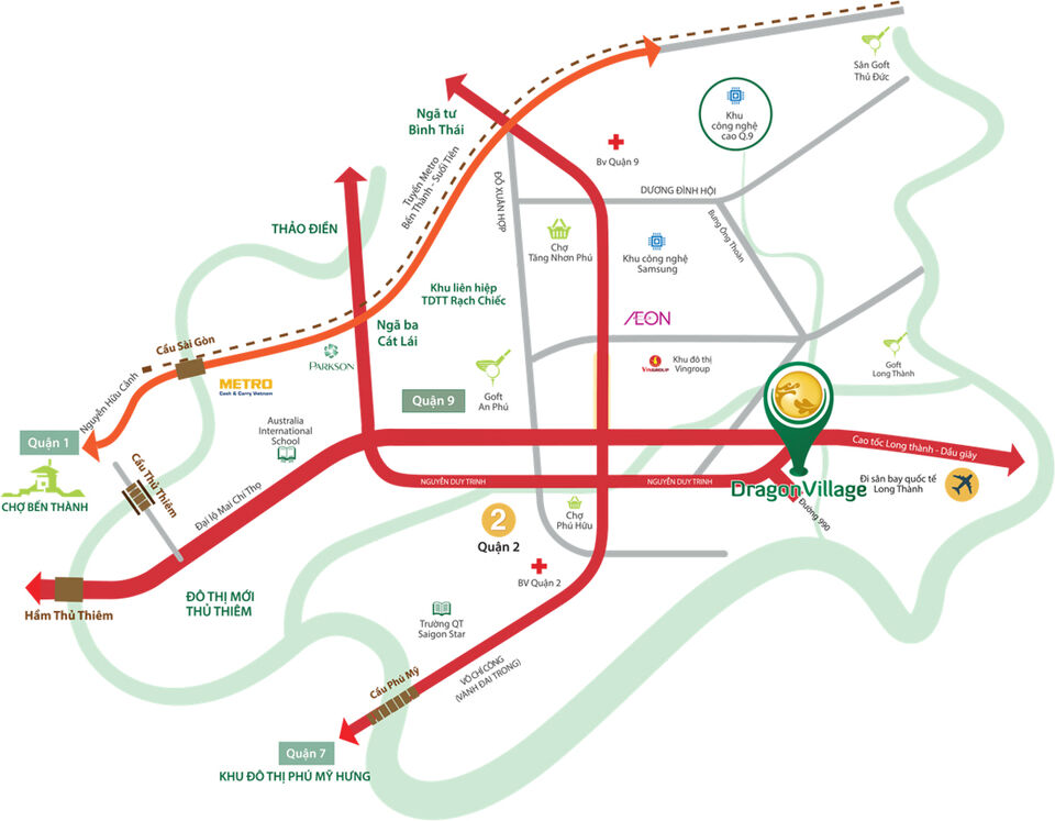 NHÀ PHỐ-SHOP 4PN, DRAGON VILLAGE QUẬN 9, XÂY SẴN, GIÁ TỐT