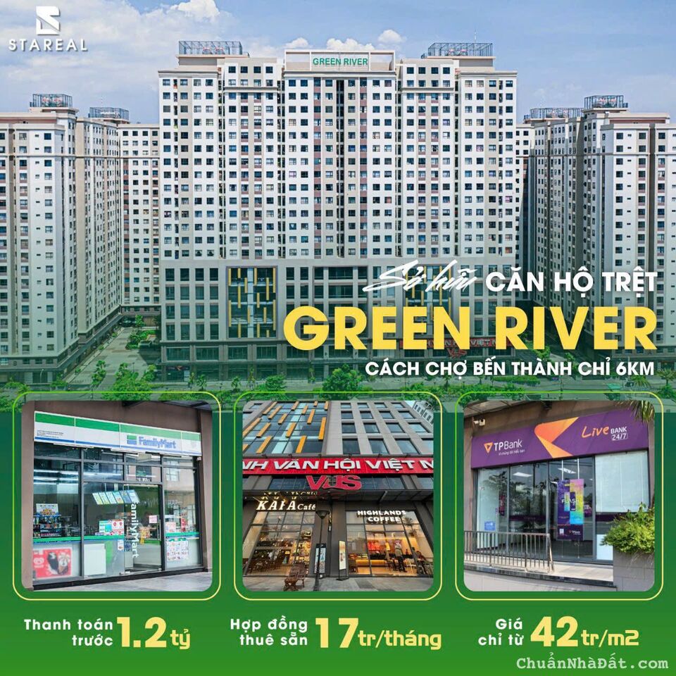 BÁN, CHO THUÊ SHOP GREENRIVER Q8, 2 TẦNG 151-183m2, GIÁ THỎA THUẬN, VAY 80%, CÓ SỔ HỒNG