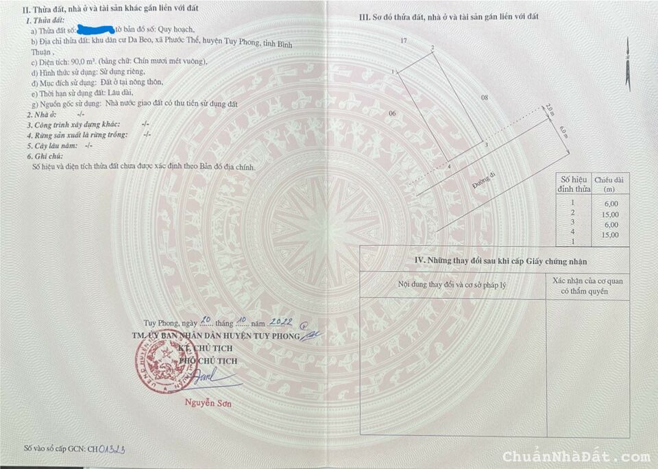 Chính chủ cần tiền bán vài lô đất Biển Bình Thuận