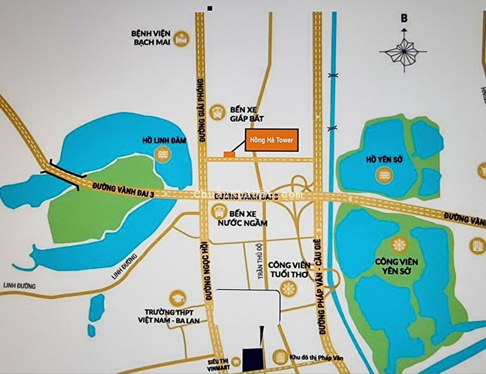 Cho Thuê Văn Phòng Tầng 5 Tòa nhà Hồng Hà Tower - Thịnh Liệt