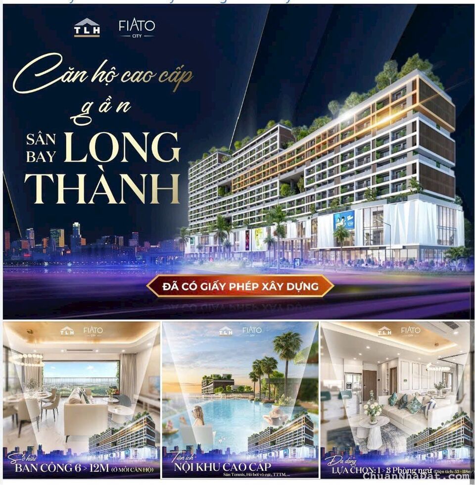 Căn hộ cao cấp ngay sân bay Quốc Tế Long Thành, chỉ thanh toán 8tr/tháng