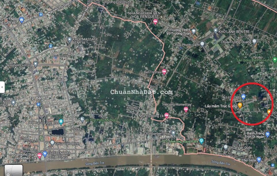 Bán đất sổ riêng 105m2, HXH tránh Nguyễn Thị Định, Phú Hưng, Bến Tre Bán đất sổ riêng 105m2, HXH tránh Nguyễn Thị Định, Phú Hưng, Bến Tre