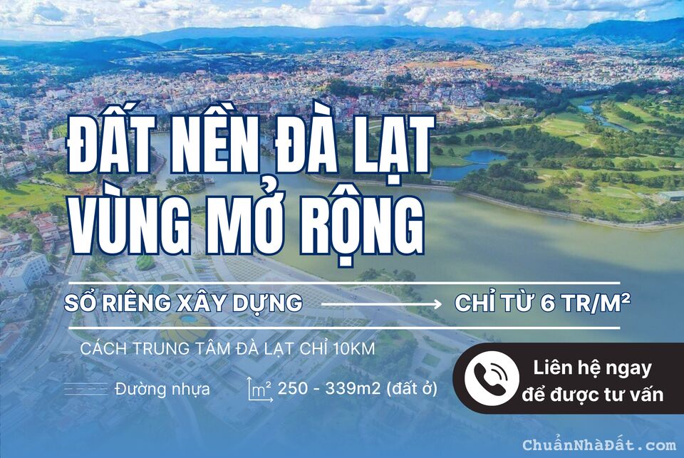 Đất Lạc Dương Đà Lạt sổ riêng xây dựng tự do, đường nhựa oto tận nơi, dân cư đông đúc, giá tốt