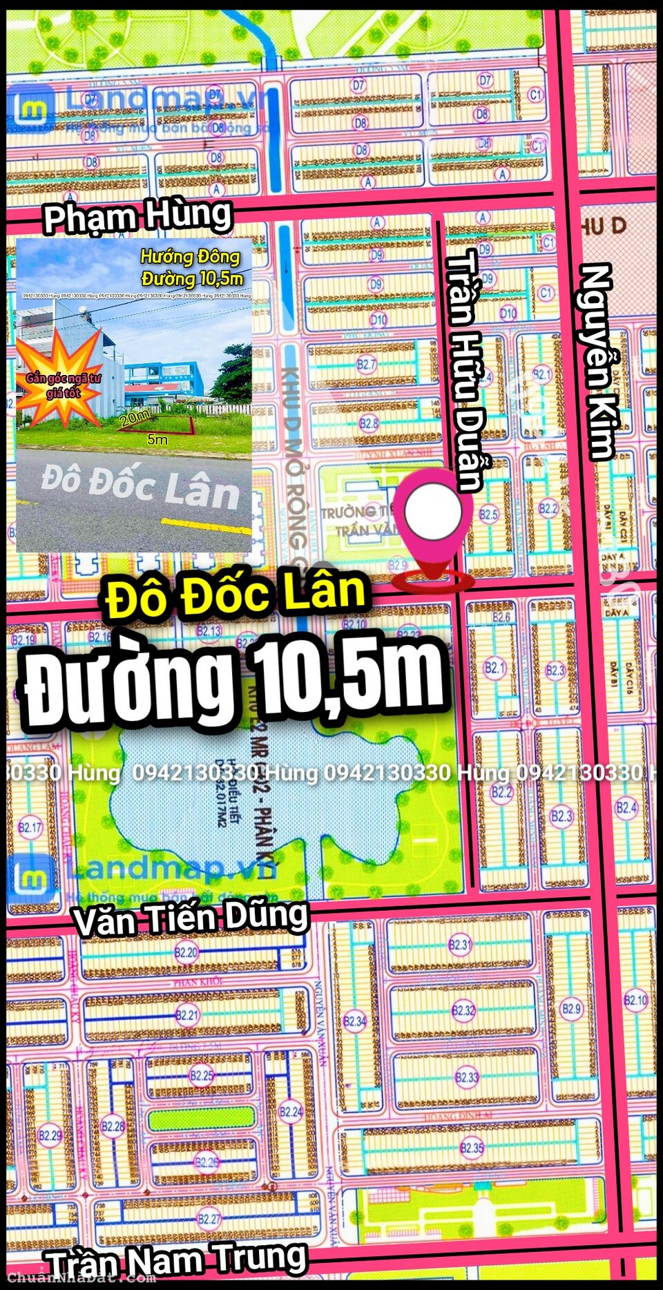 Chủ cần tiền bán nhanh lô đất đường 10,5m, Hoà Xuân